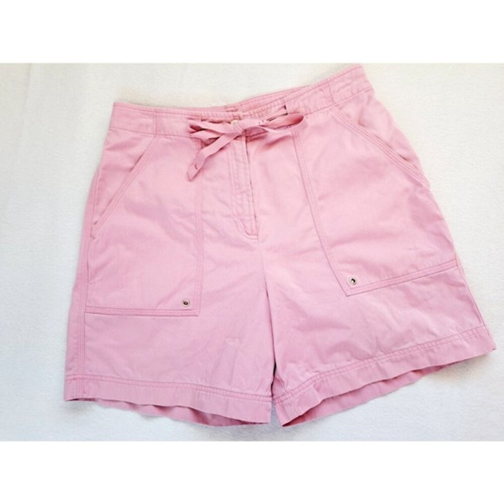 Vintage Y2K Lauren Ralph Lauren Flat Front Pocket High Rise Shorts Cotton Pink 6